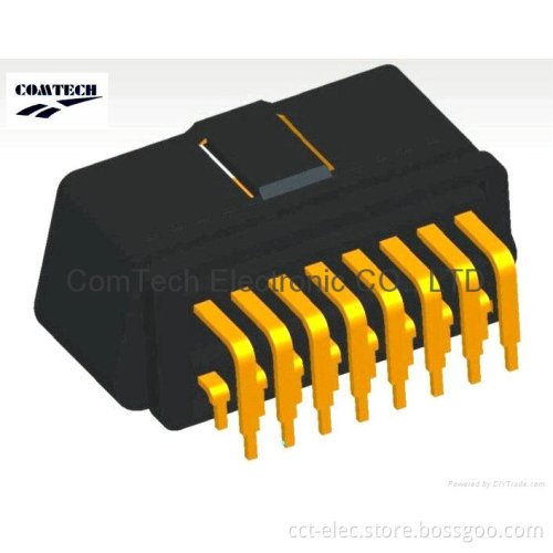 J1962 Obdii 16p M Right Angle Connector